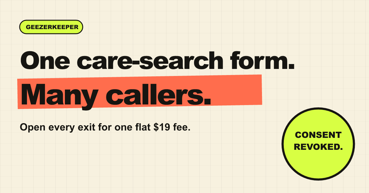 One care-search form. A whole call cascade.